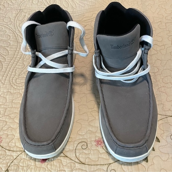 Timberland Gray Leather Boots - Picture 2 of 5